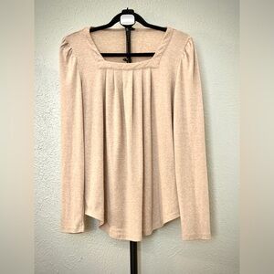 Flowy Cream Maternity Top